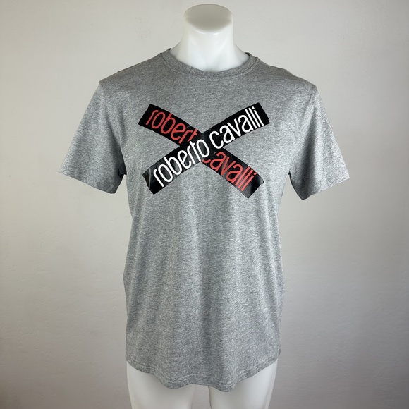 Roberto Cavalli Other - NWT Roberto Cavalli Railroad Crossing Logo Graphic Tee Size Large